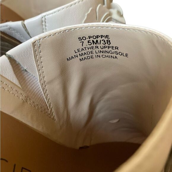 Sole Society Women's Cream Wedge Sandals Size 7.5 - Picture 8 of 12